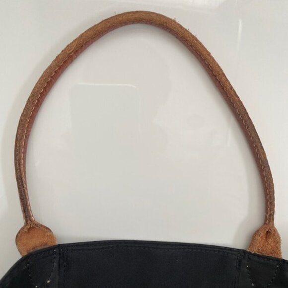 Vintage LONGCHAMP Black Le Pliage "Cabas" Modele Dispose Tote Bag - Picture 12 of 16